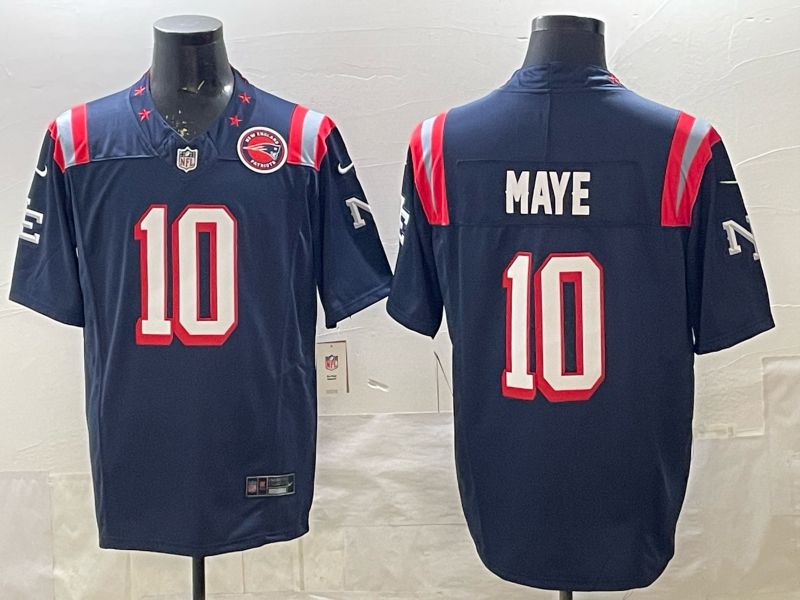 Men 2025 New England Patriots #10 Maye blue 3th generation  Nike Limited NFL Jersey style 02->los angeles rams->NFL Jersey